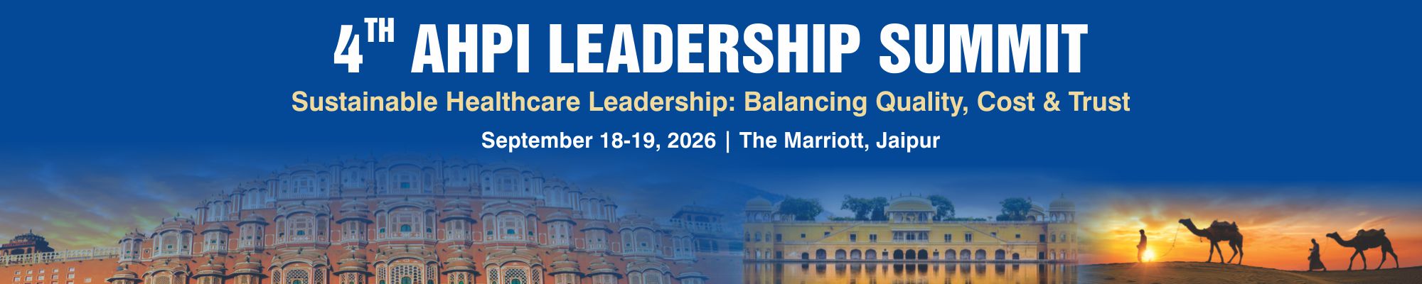4th AHPI Leadership Summit 2026, Jaipur
