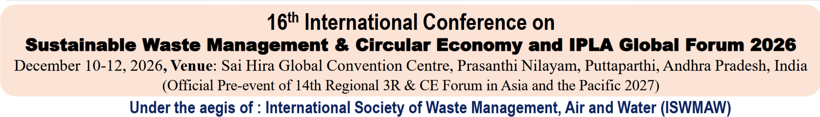 16th IconSWM & CE IPLA 2026